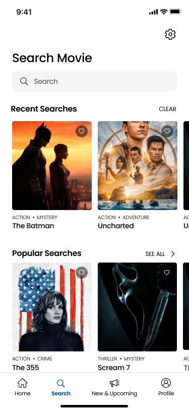 Search page
